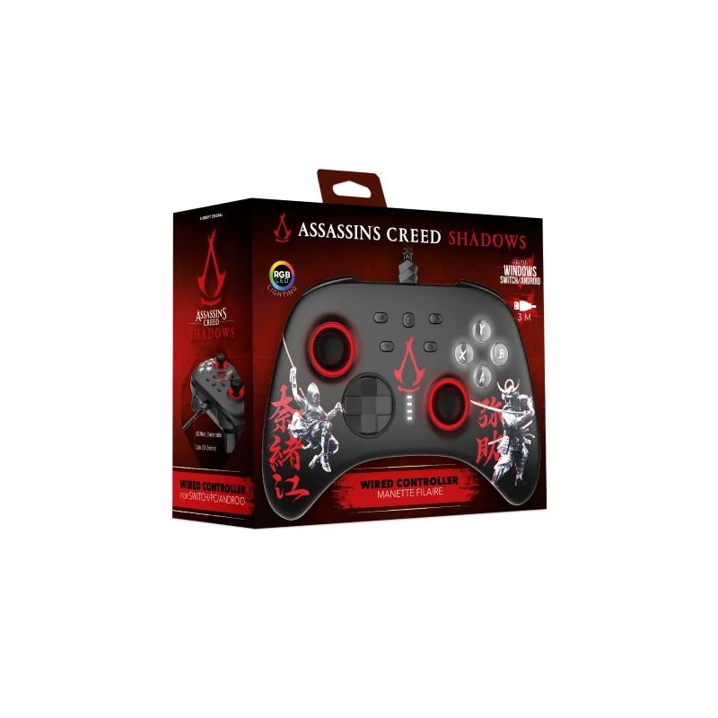 mando de juego PC Wired Controller - Assassin's Creed Shadows (Red)