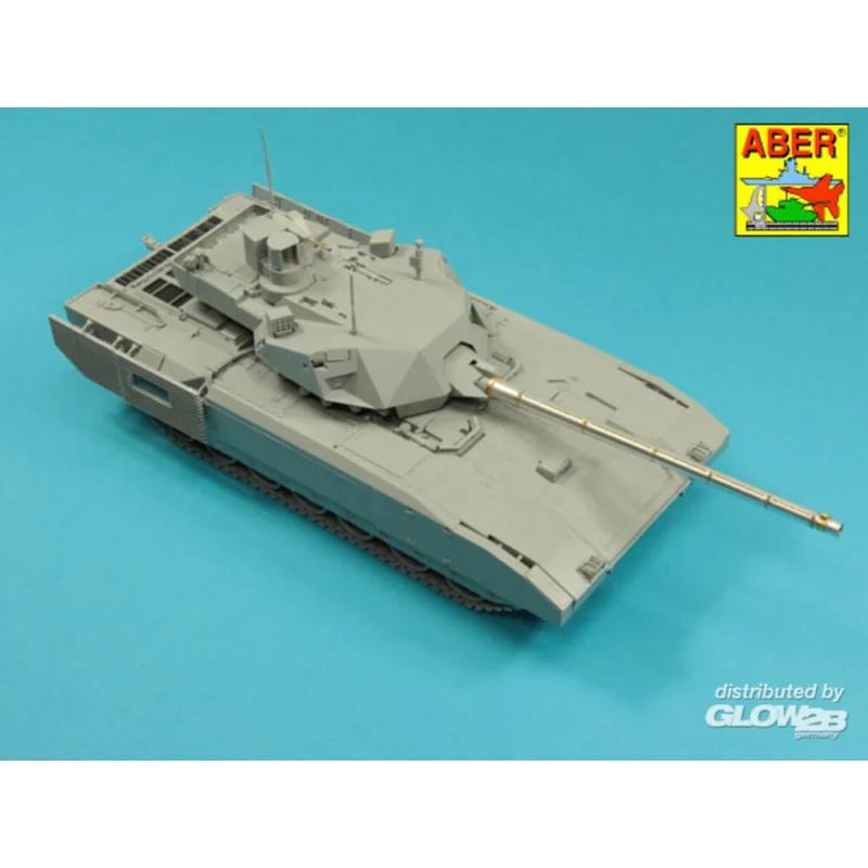  Armament for Russian Main Battle Tank T-14 ARMATA barrel for 125 mm 2A82-1M cannon & barrel for 12.7 mm Kord AA MG