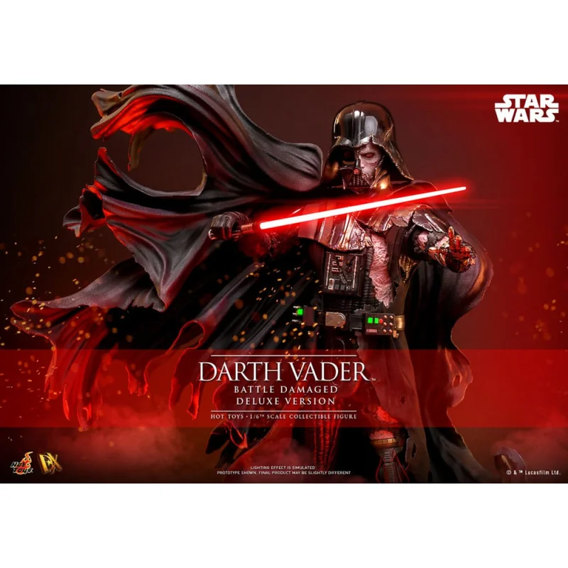 Figuras Star Wars - Figure 1/6 Darth Vader (Battle Damaged) Deluxe Version 35 cm