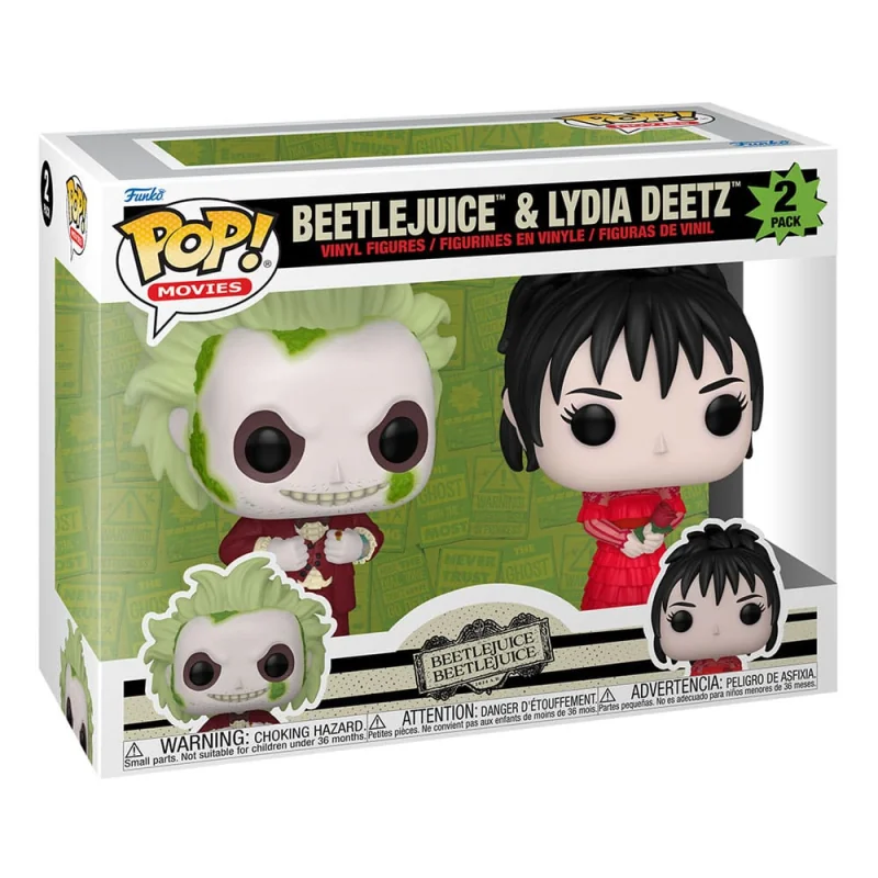 Figuras Pop Beetlejuice 2 pack 2 POP! Animation Vinyl figures Beetlejuice & Lydia Deetz 9 cm