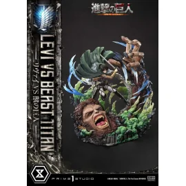 Estatuas Attack on Titan - Ultimate Premium Masterline Series 1/4 Levi Versus Beast Titan 73 cm