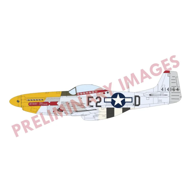 EDUARD: 1/72; ACES OF THE EIGHTH DUAL COMBO Limited edition kit of WWII US fighter aircraft P-51D