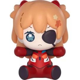 Figurita Neon Genesis Evangelion: Rebuild of Evangelion figure Chibi Huggy Good Smile Asuka Shikinami Langley: Eye Patch Ver. 7