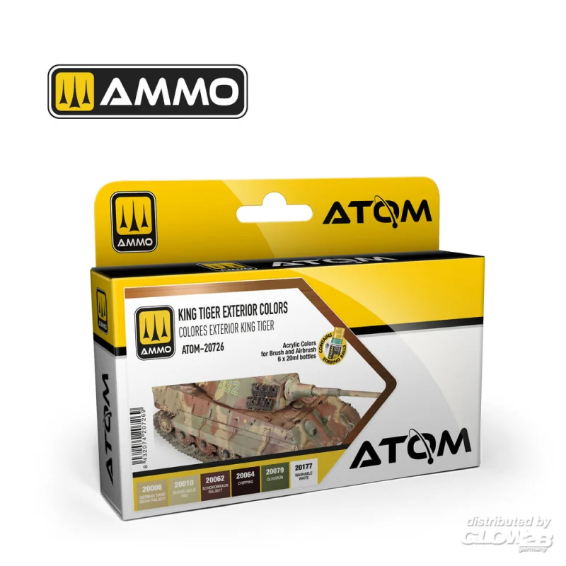 Pintura ATOM King Tiger Exterior Colors Set Pintura ATOM King Tiger Exterior Colors Set
