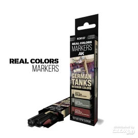 Pintura GERMAN TANKS INTERIOR COLORS - SET 3 REAL COLORS MARKERS