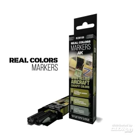 Pintura WWII ALLIED AIRCRAFT COCKPIT COLORS - SET 3 REAL COLORS MARKERS
