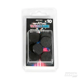  PLASTIC WARGAME BASES. ROUND BASE 25mm