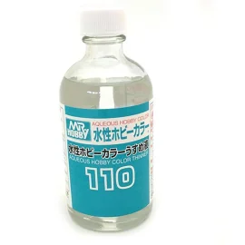  GUNZE SANGYO: Thinner for Aqueous Hobby Color 110ml