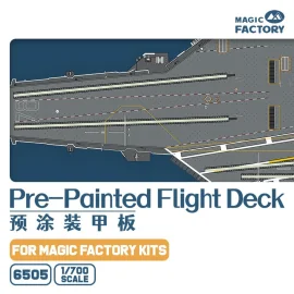 Accesorio MAGIC FACTORY: 1/700; Pre-painted Flight Deck for U.S. Navy Gerald R. Ford-class Aircraft Carrier- USS Gerald R. Ford