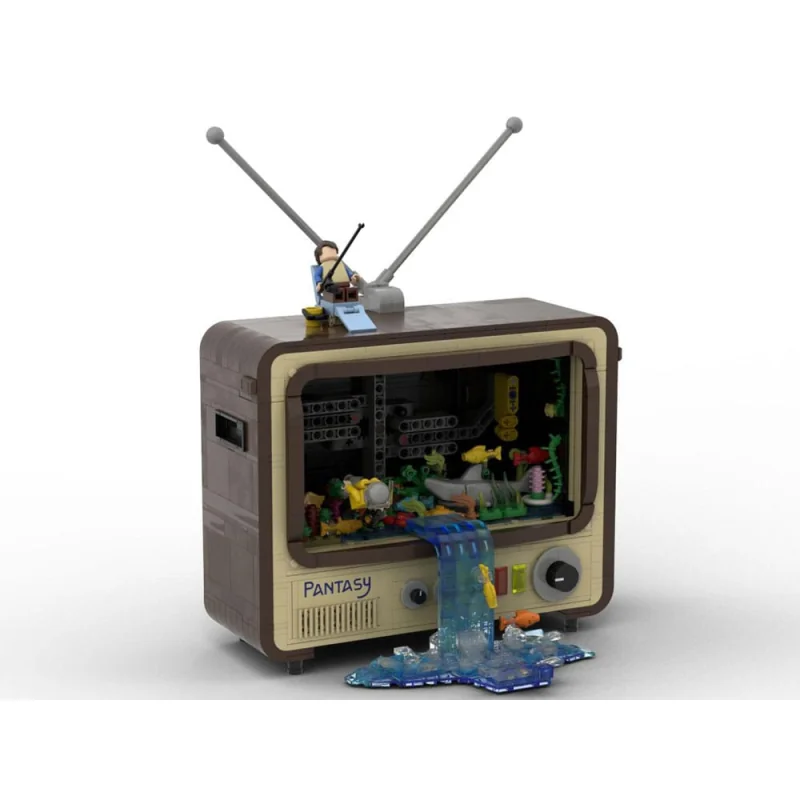 Original-Retro Series Vintage Television 19 cm Building Set Original-Retro Series Vintage Television 19 cm Building Set