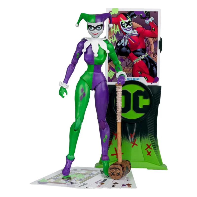 Figurita DC Multiverse Harley Quinn Figure (DC Classic) Jokerized (Gold Label) 18 cm
