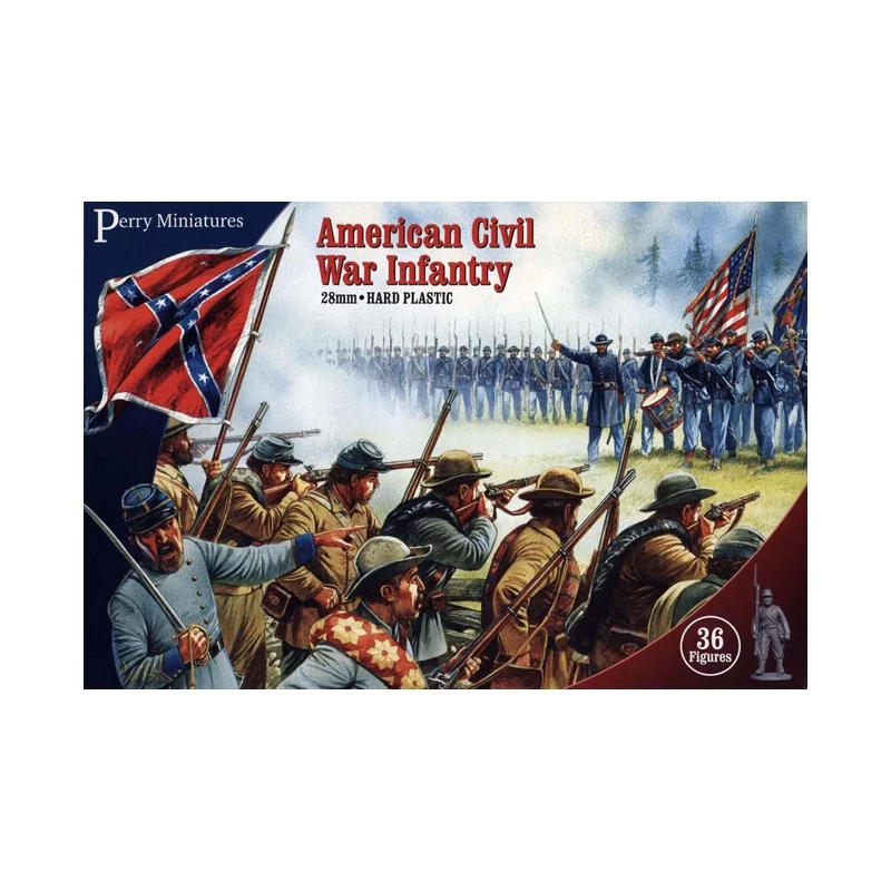  Perry Miniatures - Infantería de la Guerra Civil Americana de Plástico (36 figuras)