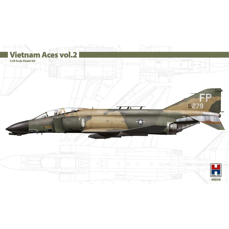 Maqueta Hobby 2000: 1/48; F-4D Phantom II - Vietnam Aces vol.2 (Academy + Cartograf + Masks)