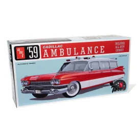 Maqueta 1:25 Cadillac Ambulance 1959 Plastic Model Car with Stretcher