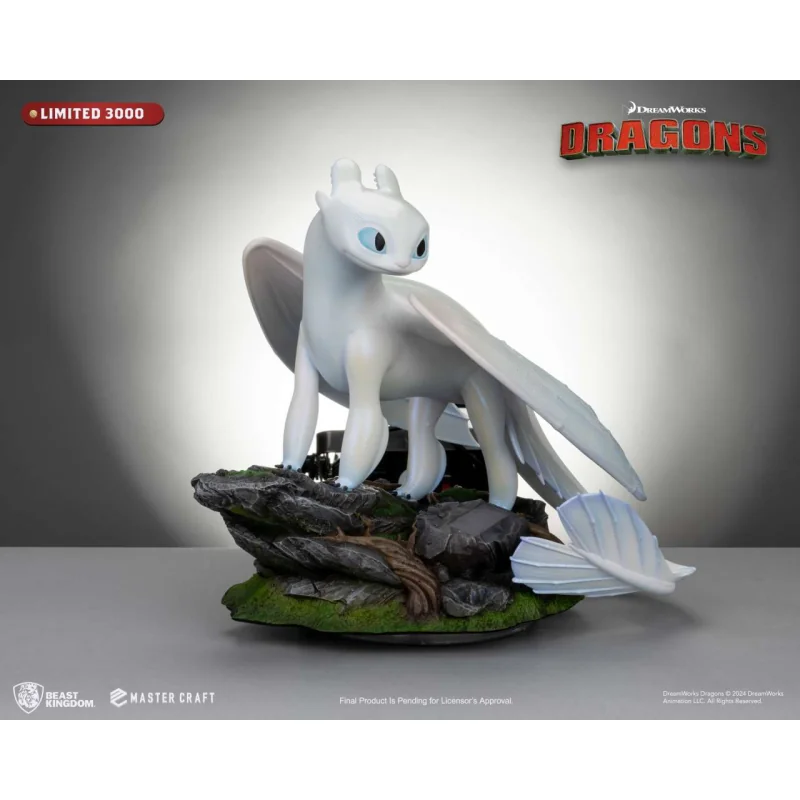 How To Train Your Dragon 3 Light Fury Master Craft 29cm