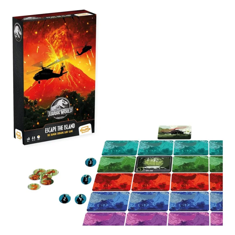 Jurassic World Card Games Shuffle Escape The Island