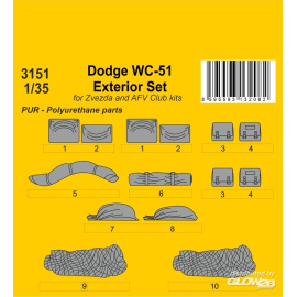  Dodge WC-51 Stowage and Seat Cushions / for Zvezda and other kits