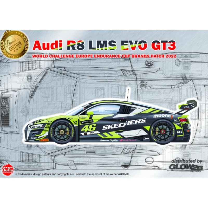 Maqueta Audi R8 LMS GT3 World Challenge Europe Imola 2022