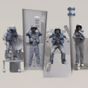 Figuras históricas US NAVY 40MM QUAD BOFORS Anti-Aircraft Gun Crew with Life Jackets Set 2J 1:35 Figure Figuras históricas US NAVY 40MM QUAD BOFORS Anti-Aircraft Gun Crew with Life Jackets Set 2J 1:35 Figure