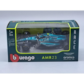 Miniatura ASTON MARTIN F1 AMR23 TEAM ARAMCO COGNIZANT 14 FERNANDO ALONSO 2023 (SOFT CASE)
