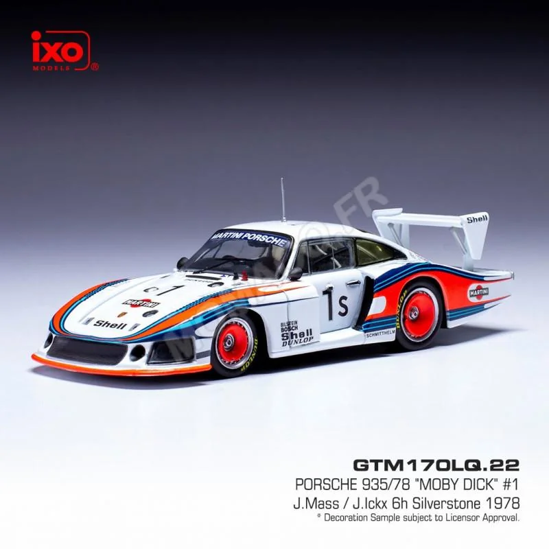 Miniatura PORSCHE 935/78 MOBY DICK 1 JOCHEN MASS/JACKY ICKX 6H SILVERSTONE 1978 Miniatura PORSCHE 935/78 MOBY DICK 1 JOCHEN MASS/JACKY ICKX 6H SILVERSTONE 1978