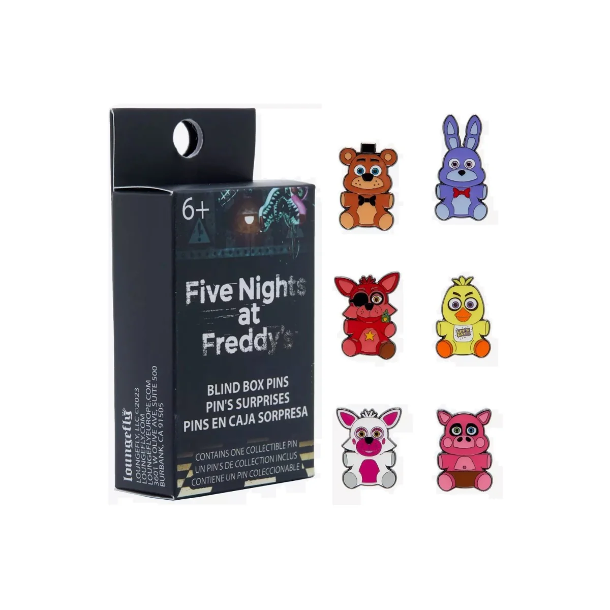  FNAF - Funko Blind Box Enamel Pins - Blind Characters -12 pcs