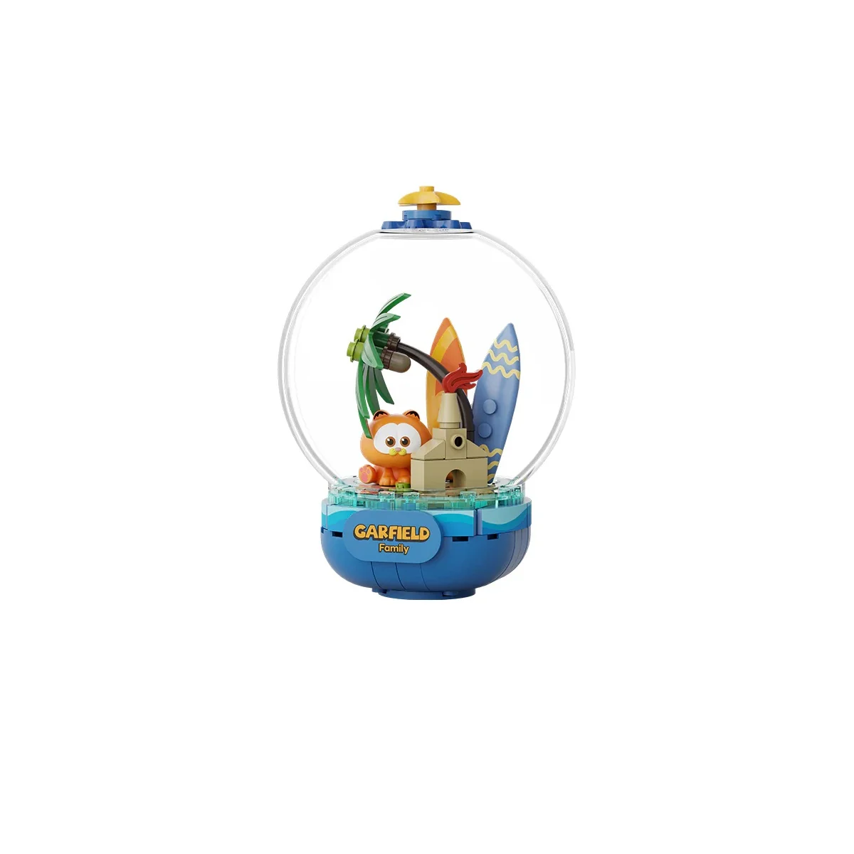  Garfield Crystal Ball Series Pantasy Garfield Chill Island 13cm