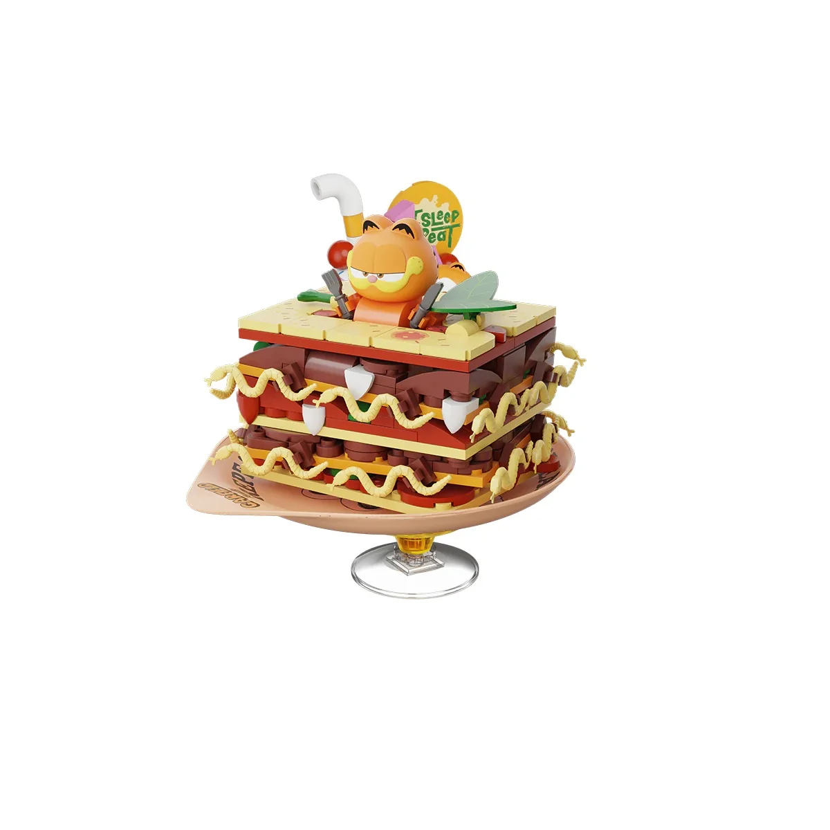  Garfield Foodie Series Pantasy Garfield Lasagna 8cm