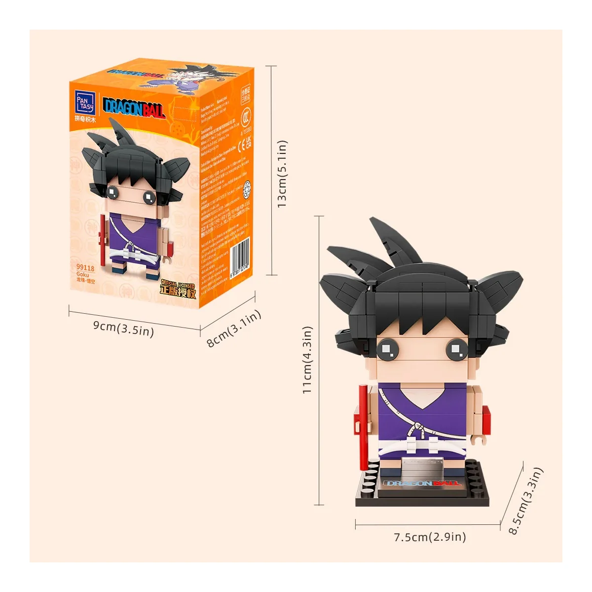 Juegos de edificación Dragon Ball Pantasy Dragon Ball Goku 12cm