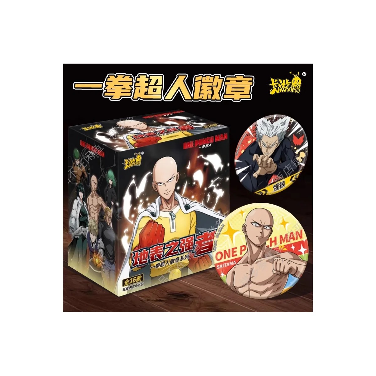  One Punch Man Kayou Metal Badge (6pcs)