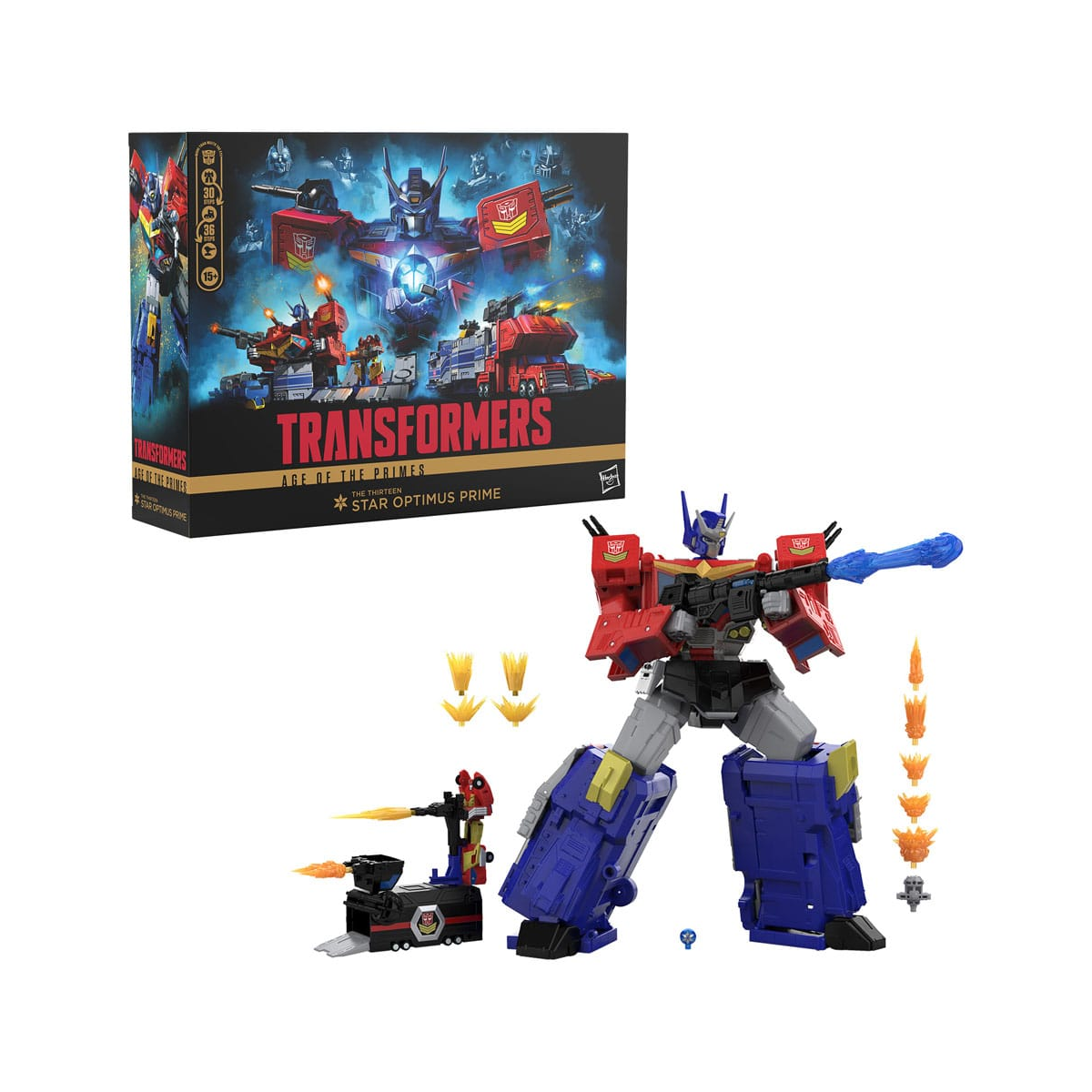 Hasbro Transformers Age of the Primes - Titan Class action figure The Thirteen Star Optimus Prime 38 cm