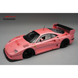 Miniatura FERRARI F40 LM PRESS VERSION WITH BLACK 5-SPOKE RIMS 1996 METALLIC PINK