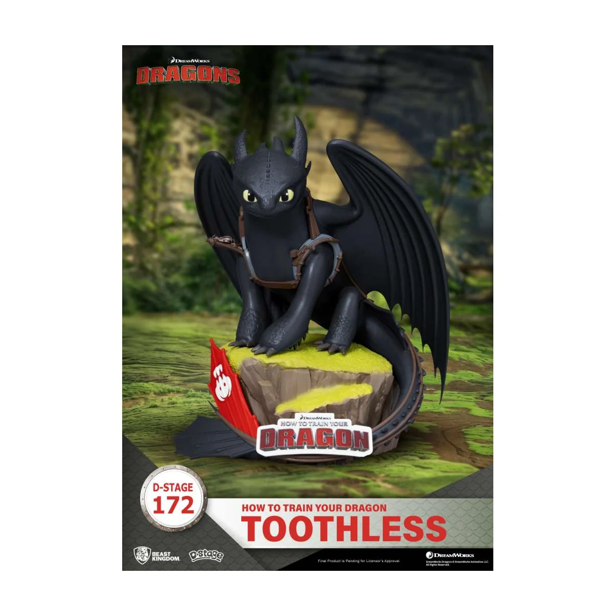 Figurita How To Train Your Dragon Toothless D-stage