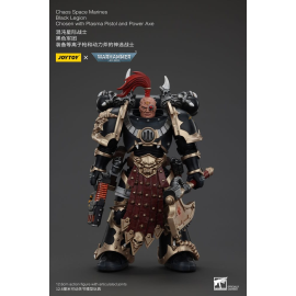 Figurita Warhammer 40k figure Chaos Space Marines Black Legion Chosen with Plasma Pistol and Power Ax 20 cm