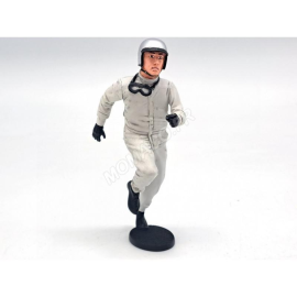 Figuras PILOT FIGURE ON THE DEPARTURE METALLIC GRAY HELMET