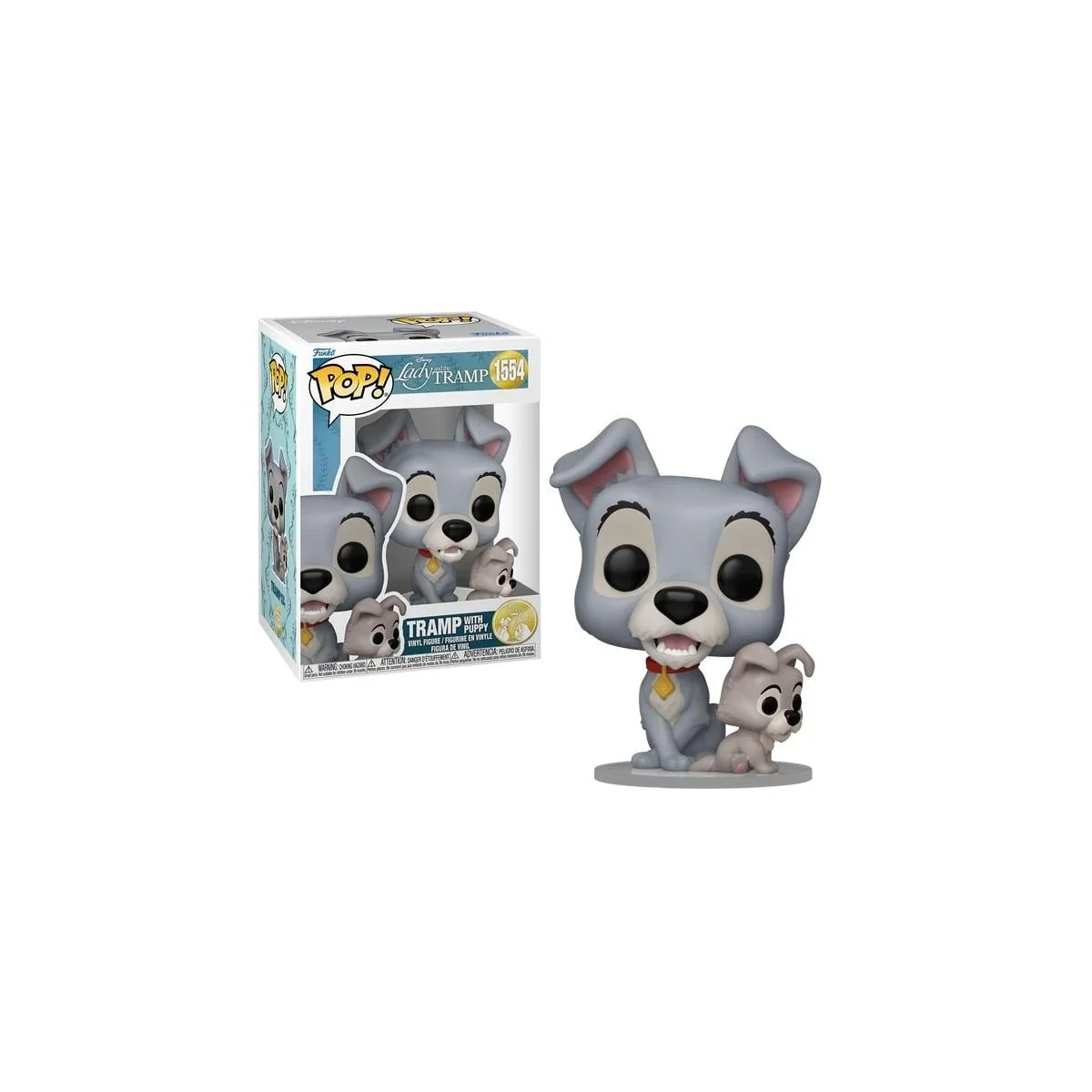 Figura Pop LADY AND THE TRAMP - POP Disney No. 1554 - Tramp with puppy