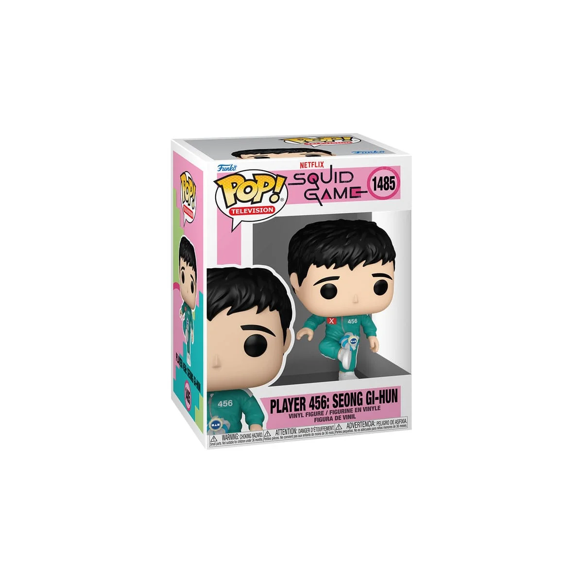Figuras Squid Game POP! Television Vinyl Figure Player 456 Seong Gi-Hun (Kicking Jegi) 9 cm
