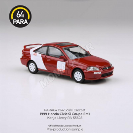 Miniatura HONDA CIVIC SI COUPE EM1 "KANJO LIVERY" 1999 RED