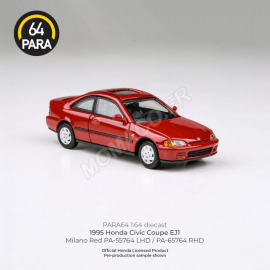 Miniatura HONDA CIVIC COUPE EJ1 1995 RED "MILANO RED" (LHD)