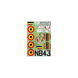  FRROM FR0X07 MODEL PLANES DECALS NIEUPORT 29 BELGIUM (A7) 1/72