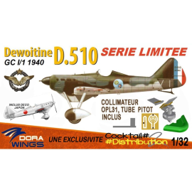 Maqueta [HC] - S. LIMITED DEWOITINE D.510 GC I:1 1940 CDT PALLIER CHANTILLY 1940 1/32