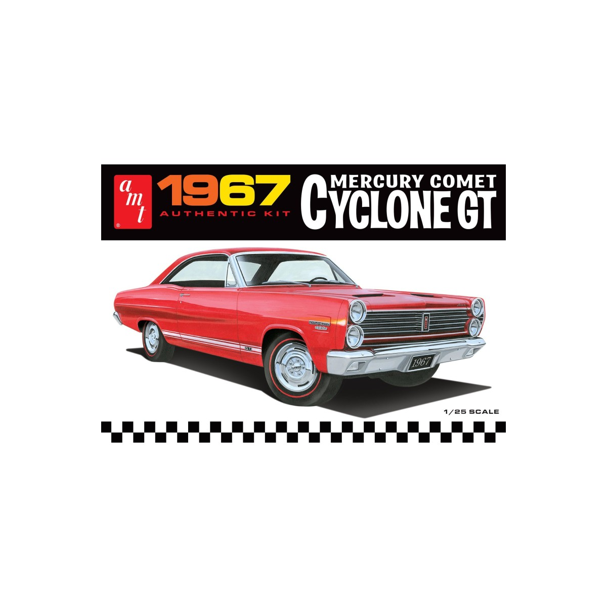 Maqueta AMT 1386 MODEL CAR 1967 MERCURY CYCLONE GT 1/25
