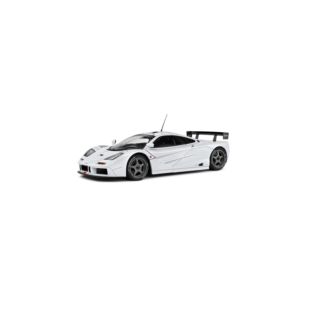 Miniatura SOLIDO 1804108 MINIATURE MCLAREN F1 GTR SHORT TAIL WHITE 1996 1/18