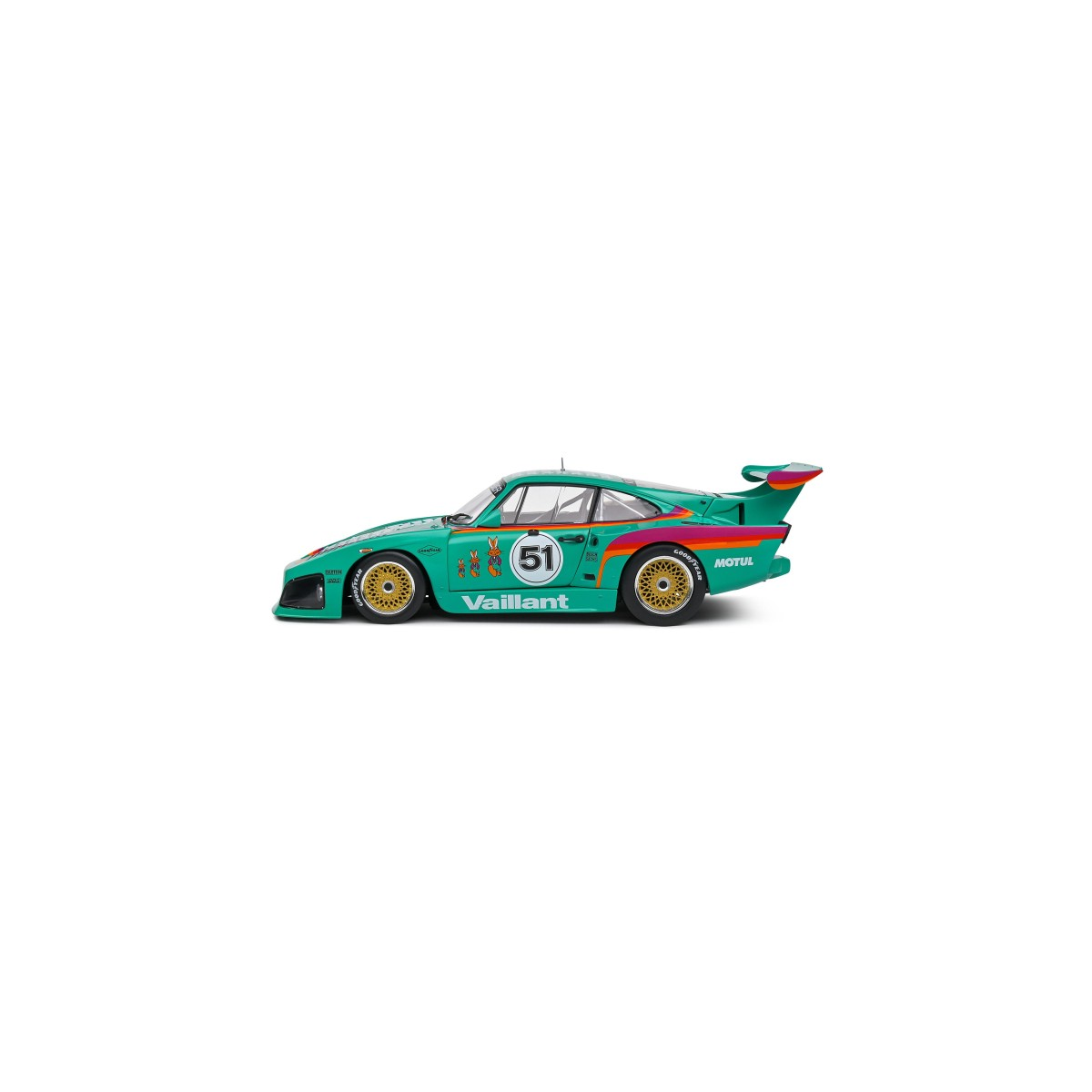 Coche en miniatura SOLIDO 1807205 PORSCHE 935 K3 1977 N.51 VAILLANT 1/18