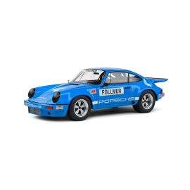 Miniatura SOLIDO 1810702 MINIATURE PORSCHE 911 IROC BLUE N4 FOLLMER IROC RIVERSIDE 1994 1/18