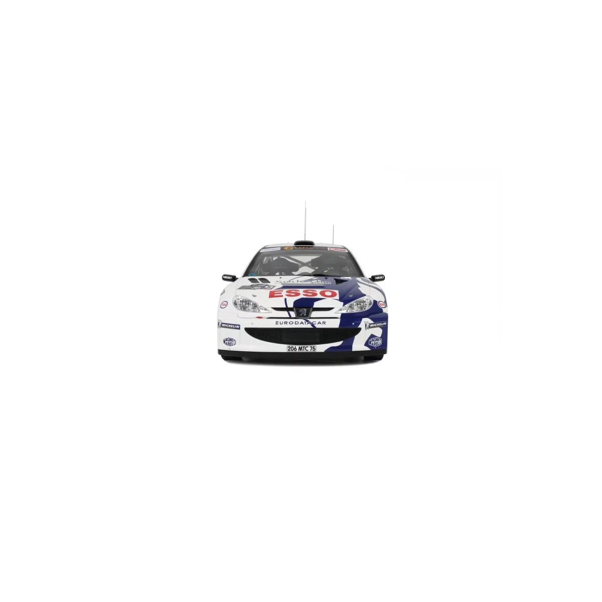OTTO MOBILE G081 MINIATURE PEUGEOT 206 WRC TOUR DE CORSE 1999 HERVE ET GILLES PANIZZI 1/12