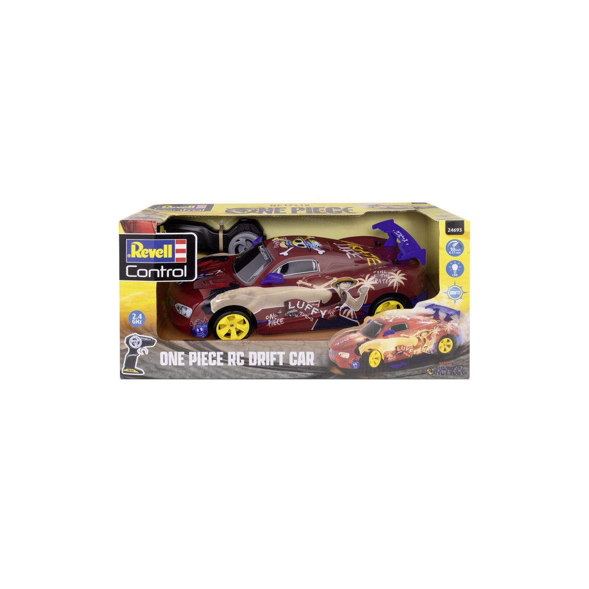 "One Piece" RC Drift Car