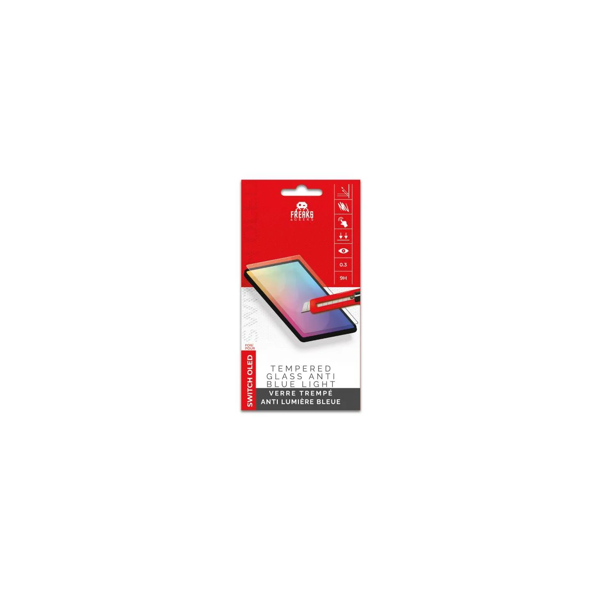 Gaming Accessory Tempered Glass for Nintendo Switch OLED Anti-Glare Blue Light