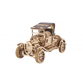  UGEARS Modelos mecánicos: COCHE RETRO MODEL T 26,5x12,5x14,4cm, 337 piezas, fabricado en madera, tiempo de montaje 7u, caja 37,