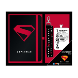 SUPERMAN - Stationery Set - A5 Notebook + Badge